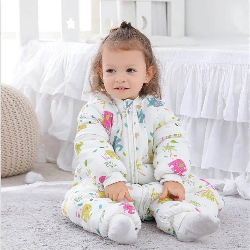 Детский спальный мешок из 100% хлопка пеленальные зимние комбинезоны детские
