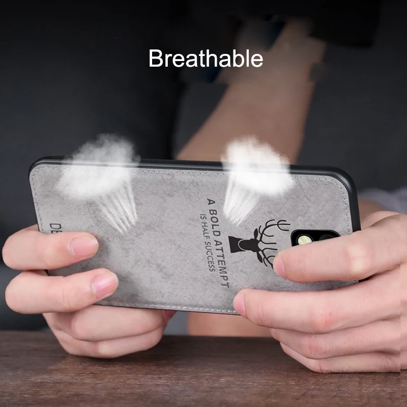 Мягкий чехол из ТПУ с рисунком оленя и текстурой ткани для huawei P9 P10 P20 mate 9 10 20 X Pro Lite