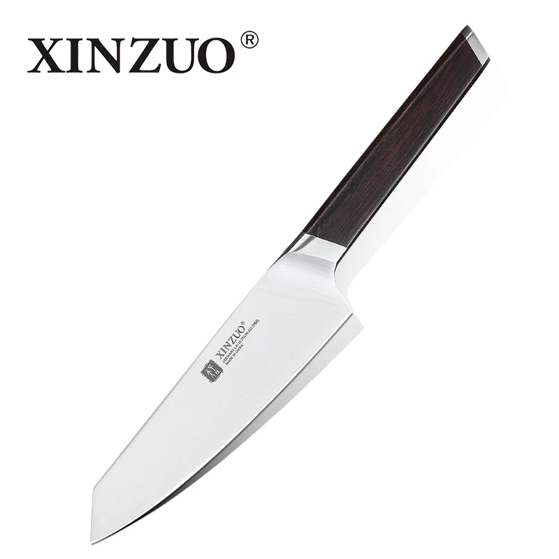 XINZUO 5 дюймов Универсальный нож высокоуглеродистой Германии 1,4116 кухонные ножи с Ebony Ручка нож для чистки кожуры фруктов кухонная принадлежность