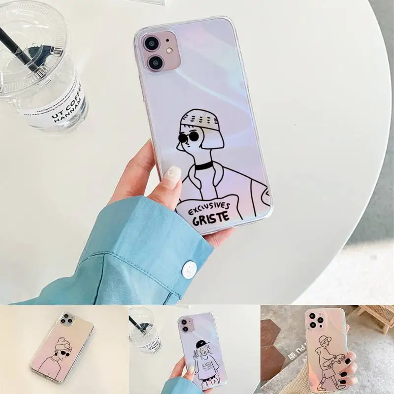 

movie killer Leon Matilda linePhone Case for iPhone xiaomi redmi 7 8 9 11 12 10 S X XS XR MINI Pro Max Plus laser Transparent