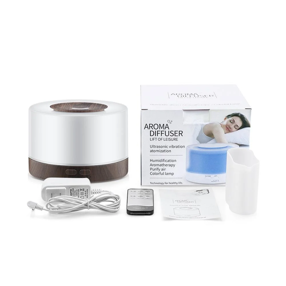 

500ML Aromatherapy Diffuser Air Humidifier with LED Light Home Room Ultrasonic Cool Mist Aroma Essential Oil Diffuser