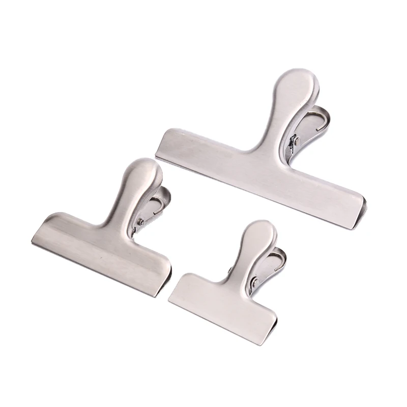

Food Storage Stainless Steel Chip Bag Clip 2 / 3 / 4 Inch Wide Stainless Steel Material Durable Tight Bite