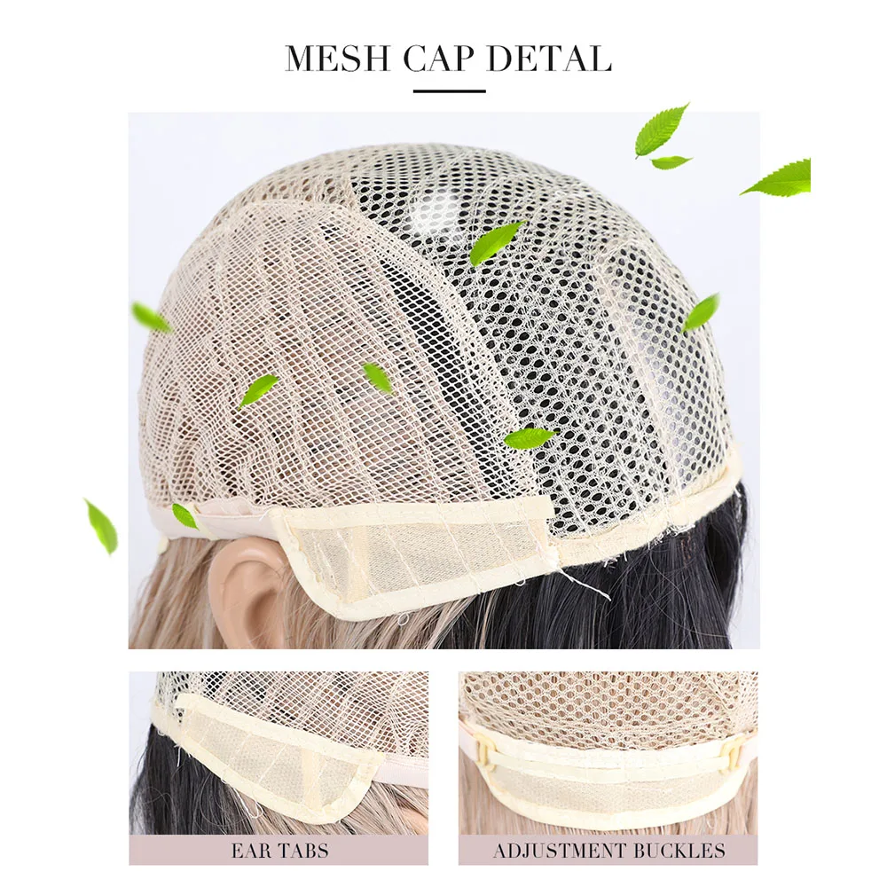 Парик из натуральных длинных синтетических шелковистых волос с градиентом цвета