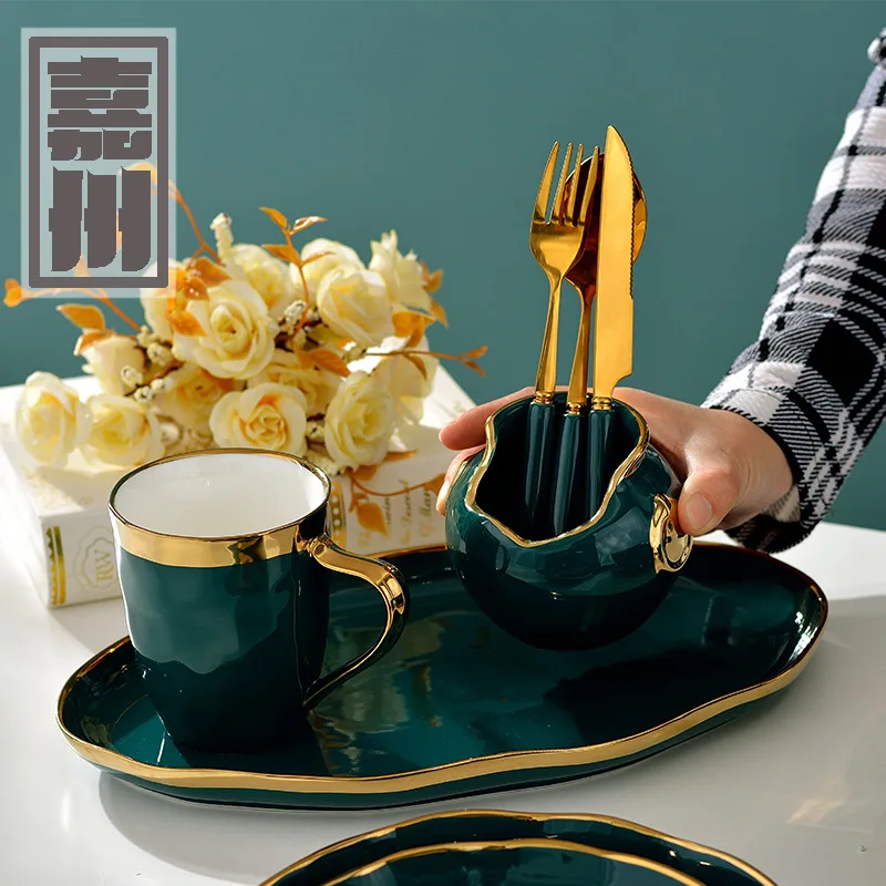 Керамическая посуда FANTERCY в скандинавском стиле креативный Набор тарелок виде