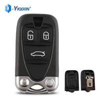 yiqixin remote key replacement 3 buttons for alfa romeo 159 giulietta brera 156 spider car fob shell with blade auto accessories