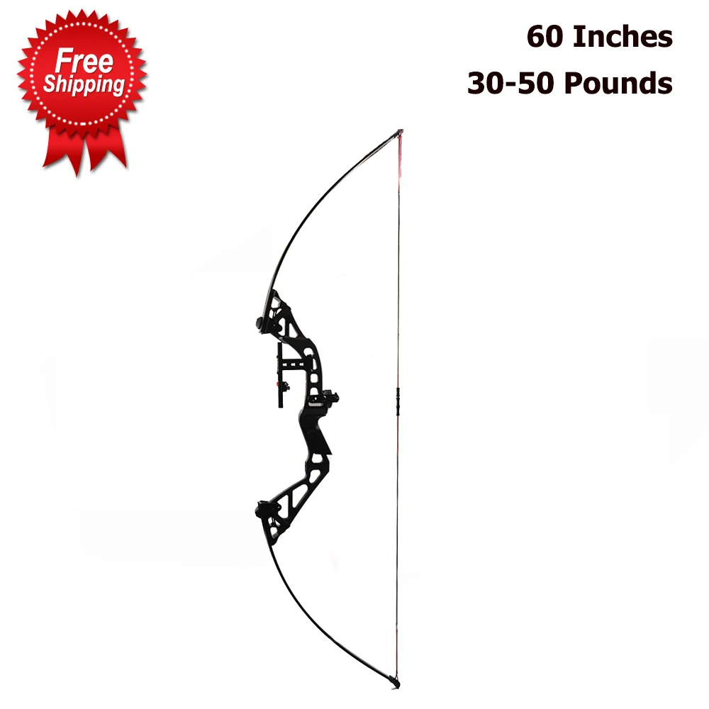 60 дюймов 30 50 фунтов Регулируемый прямой Тяговый Американский Рекурсивный лук для