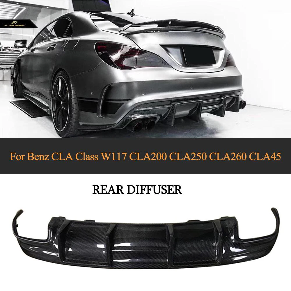 Автомобильный диффузор для заднего бампера Mercedes-Benz CLA Class C117 W117 Sport CLA45 AMG 2013-2019
