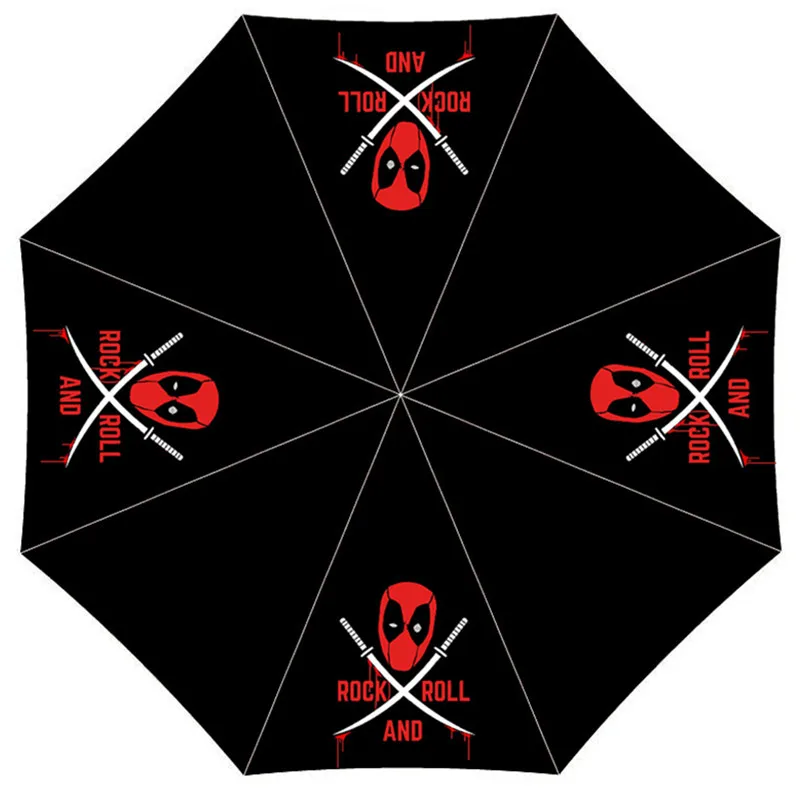 

Deadpool Cosplay Props Sunscreen Umbrella Outdoor Street Portable Sunshade Paras Christmas Gift