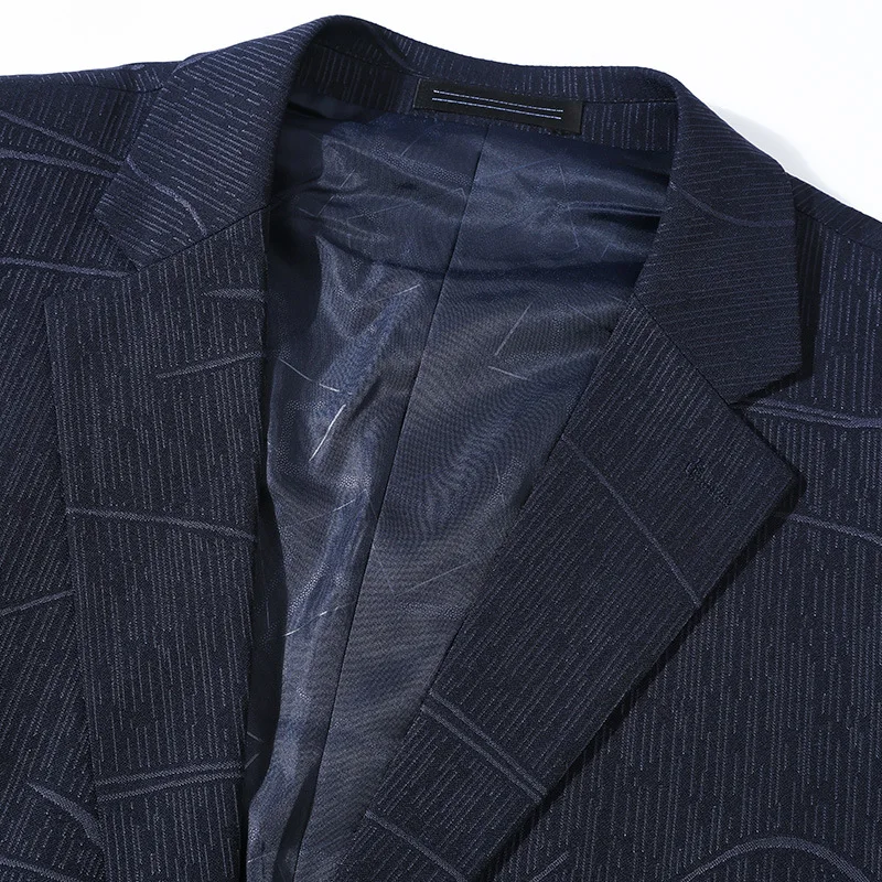 

Plus Size 6xl 7xl 8xl Mens Blazer Jacket Spring Fashion Casual Single Breasted Men Blazer Blue