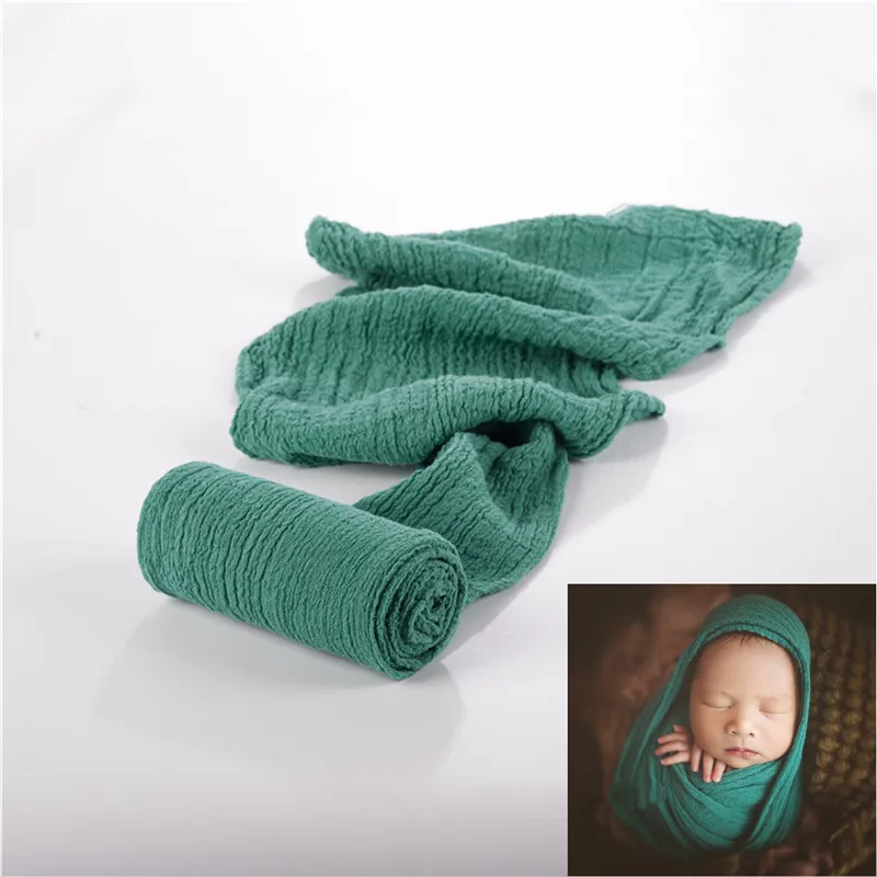 dark green Реквизит для фотосессии новорожденных; Детский реквизит для фотосессии; одеяло; мягкое растягивающееся Хлопковое одеяло; аксессуары для фотосессии младенцев - Цвет: dark green