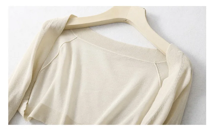 

Linen Shug Sleeves Cardigan Women Cropped Cardigans One Piece Long Sleeve Arm Covers