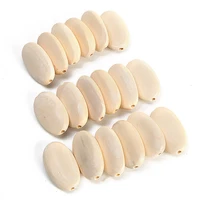 33x20mm big flat oval shape natural wood loose handcraft beads for diy crafts jewelry making 10pcs