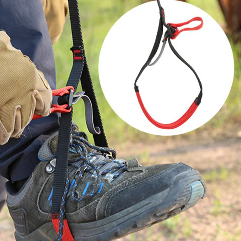 

Professional Adjustable Webbing Foot Loop Climbing Polyester Foot Loop Ascender Belt Device Band Rock Climbing Equipment