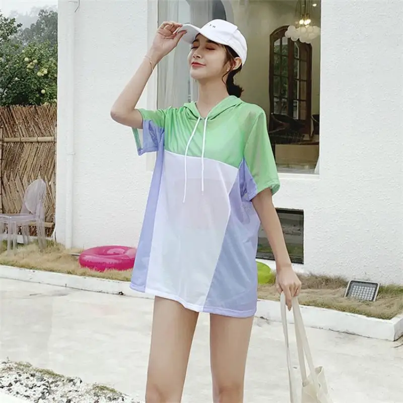 Korean Women Fashion Bikinis Three Piece Holiday Casual Swimsuit Tankini Set Swimming Suit Female Hot Spring Bathing | Спорт и