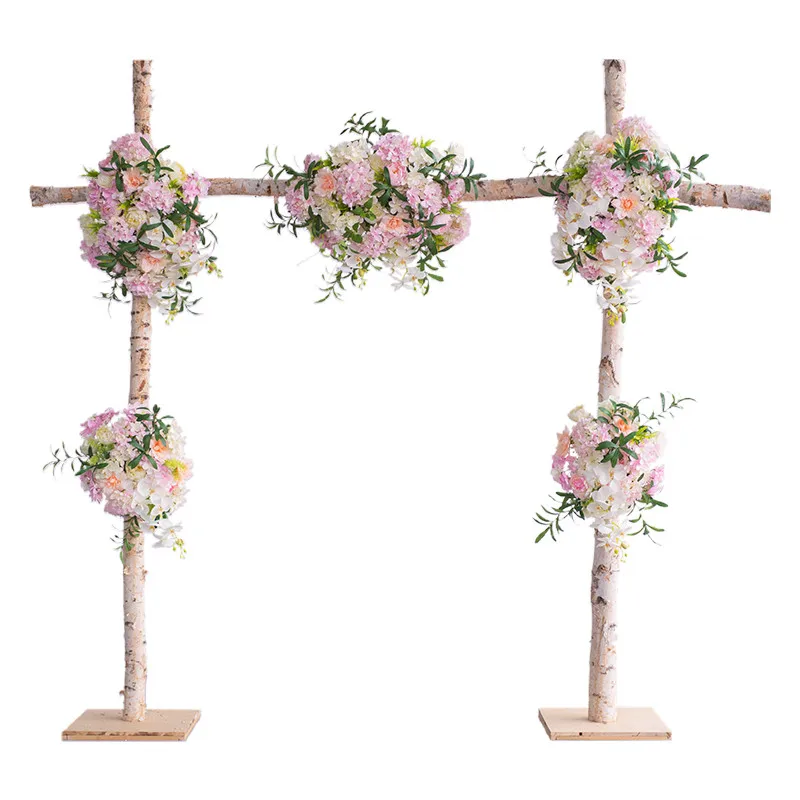 Свадебный фон с имитацией цветка Настенный Цветок белая Березовая АРКА