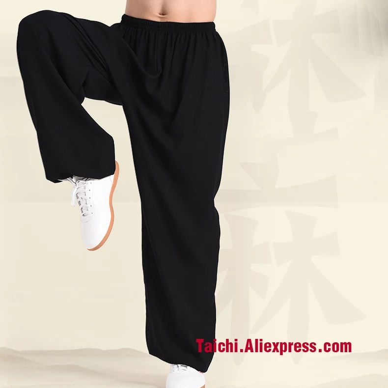 

Flax Tai Chi Pants Breathable Martial Art Yoga Trousers 5 Colors Free Shipiing