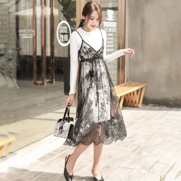 2020 новое летнее женское платье с поясом длинное Сетчатое сексуальные кружевные