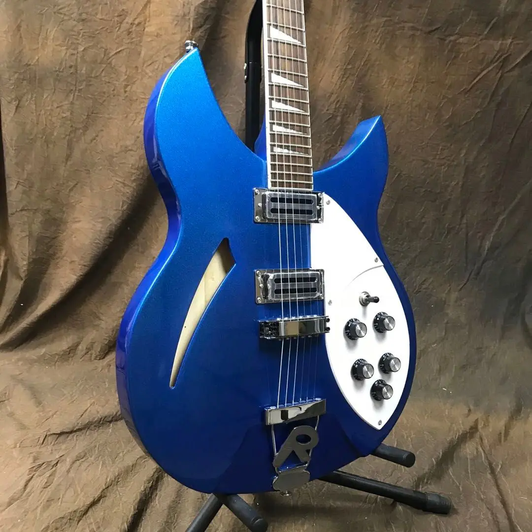 Горячая Распродажа Rickenback 330 версия электрической гитары синяя гитара
