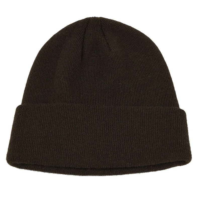 BUTTERMERE Skullies Beanies зимняя шапка для мужчин и женщин корейская мода теплая однотонная оранжевая желтая красная синяя черная Повседневная вязаная шапка - Цвет: deep coffee