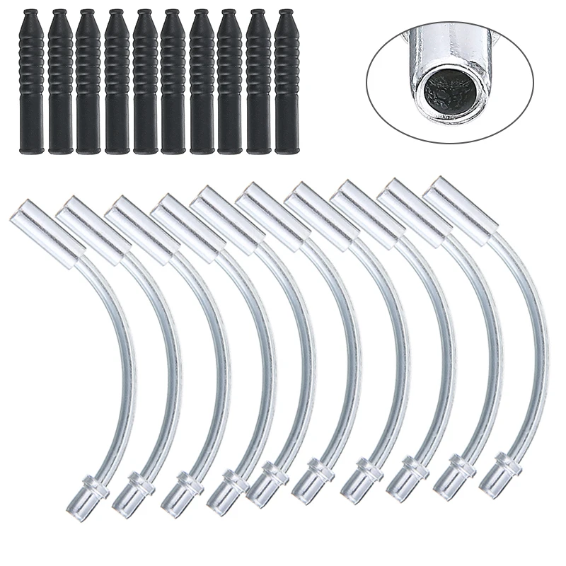 

10 шт. MTB дорожный велосипед v-тормоза лапши Пластик рукава сапоги руководство производен в форме "Дэси" в провинции трубка защитный шланг кабель прост в установке