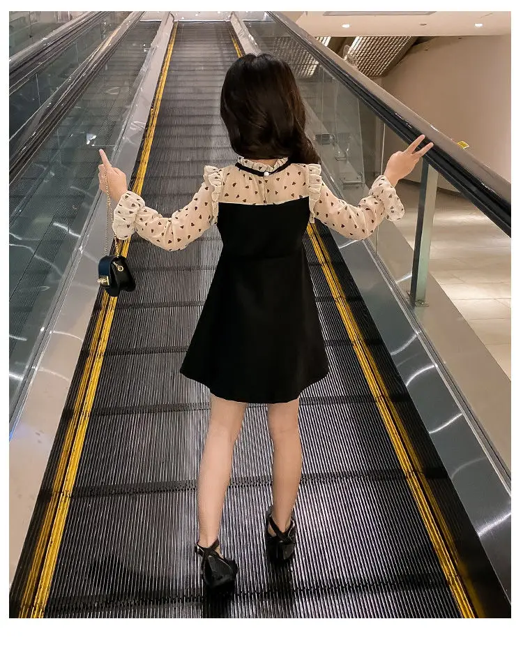 Платье для девочек платье в стиле пэчворк длинное вечернее Детский костюм с