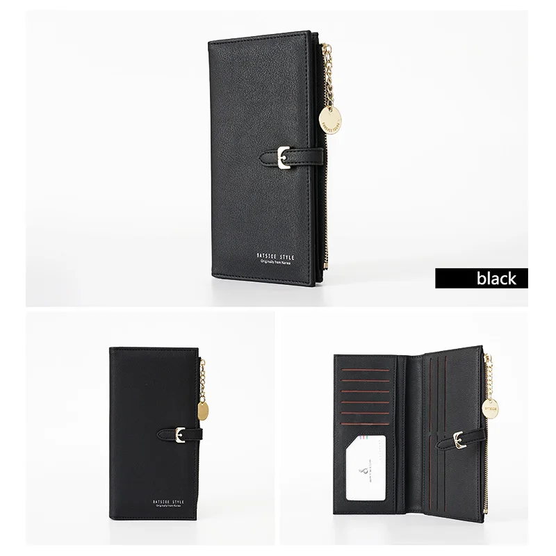 Ladies long Wallet Fashion Designer Money+Phone+Coin+Card Big Women Wallets With Zipper Pocket Cute Clutch Female Purses
