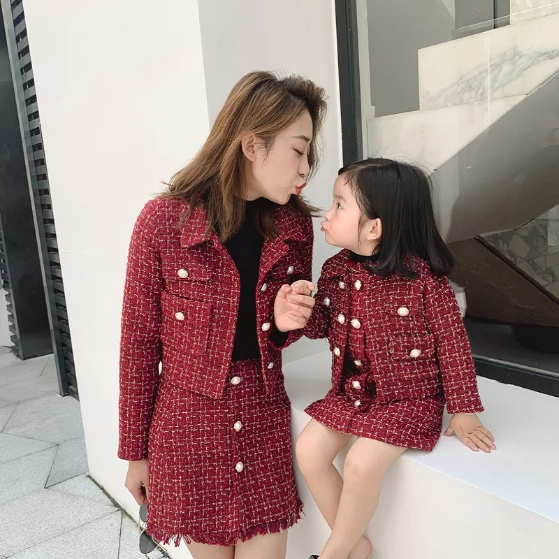 Семейные комплекты одежды Amtching женская эксклюзивная одежда для мамы и дочки
