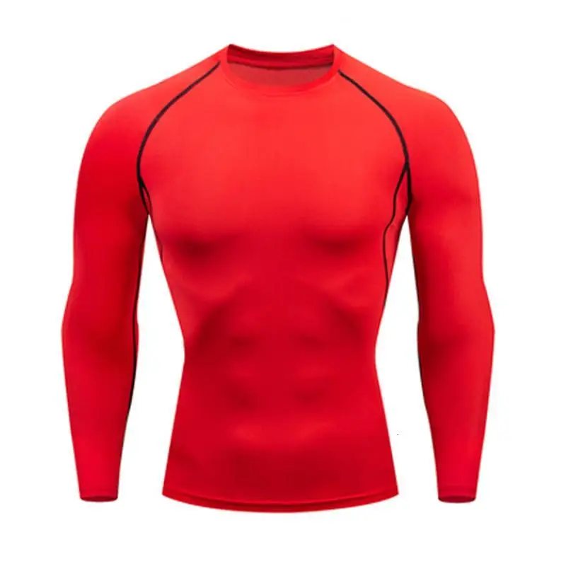 shirts Новые зимние мужские комплекты термобелья Эластичный компрессионный комплект кальсоны для мужчин термо спортивные костюмы полный мужской спортивный костюм S-4XL - Цвет: shirts