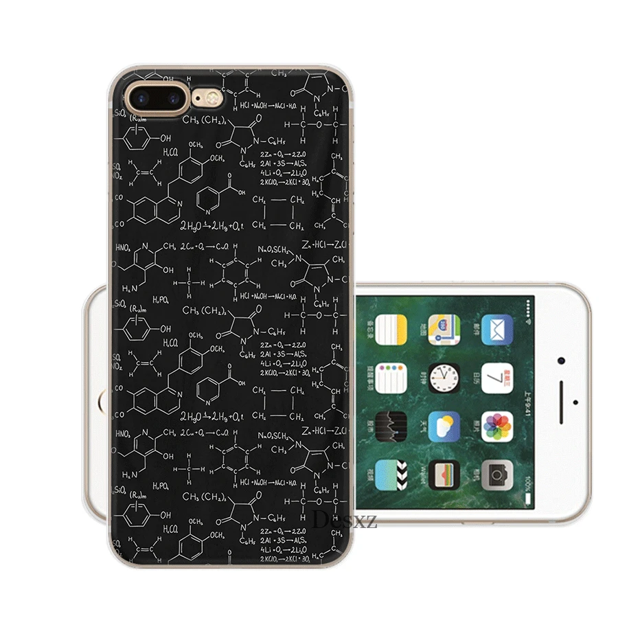 Мобильный чехол для телефона tpu iPhone 11 Pro X XS Max XR 6 6S 7 8 Plus 5 5S SE математические