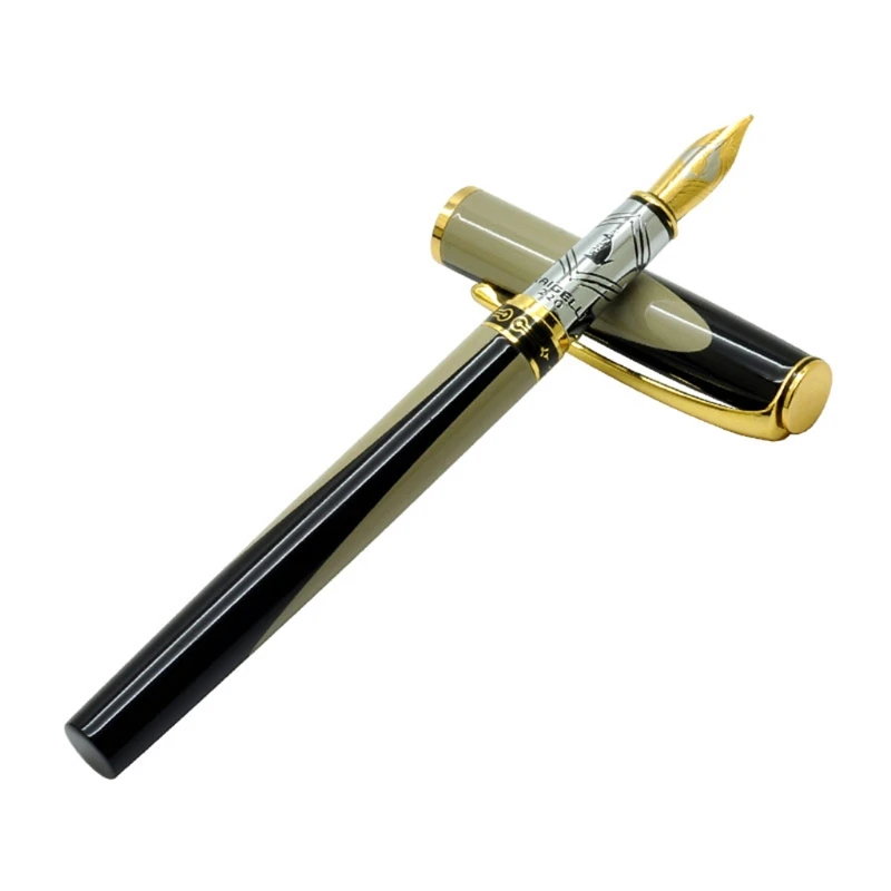 

Luxury Metal Stripe Signature Fountain Pen Business Writing Signing Calligraphy B85B
