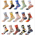 Женские носки, французское искусство, картина маслом, милые и интересные портреты животных и растений, Модные индивидуальные универсальные спортивные носки