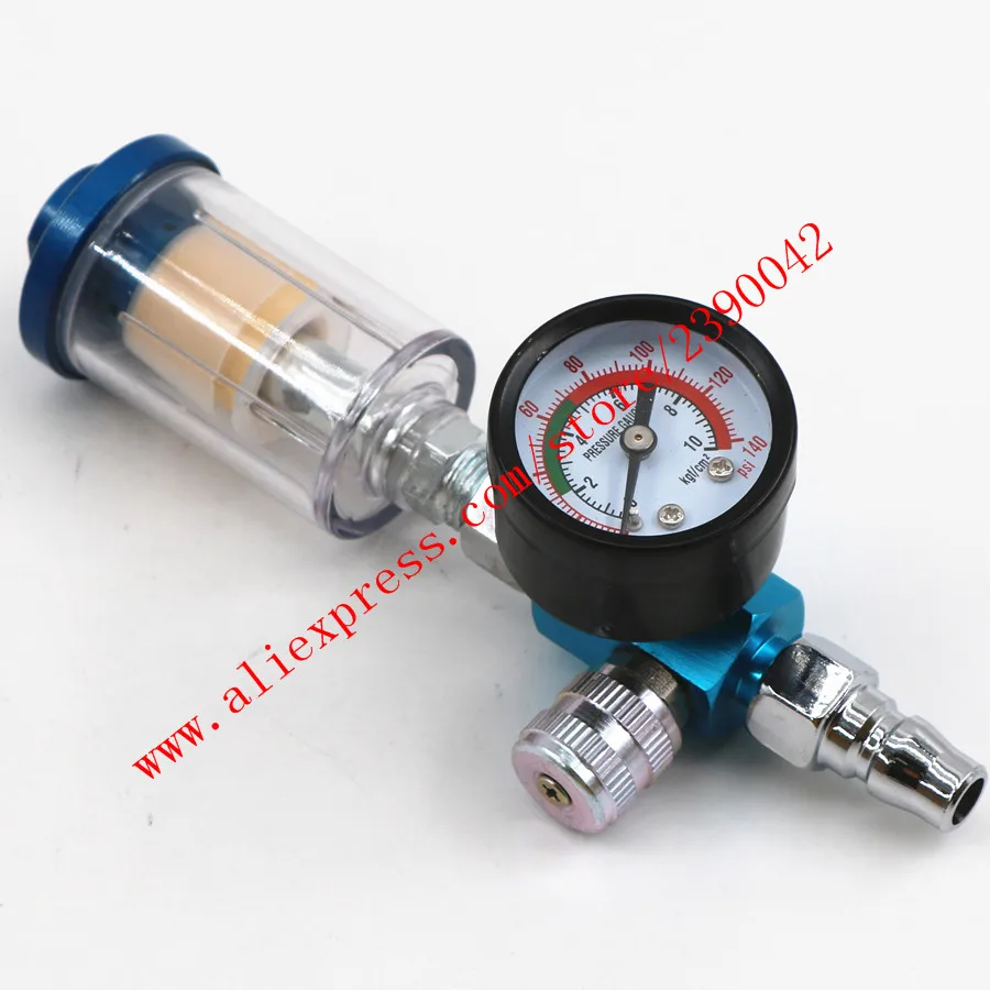 Скретч HVLP пистолет распылитель воздушный регулятор манометр и встроенный фильтр