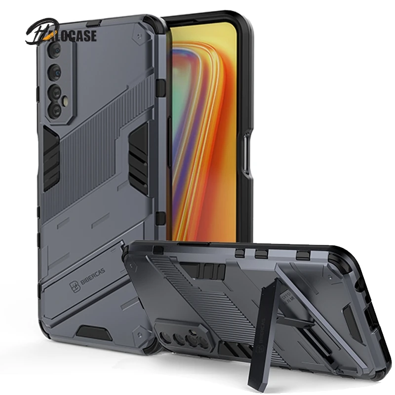 

Armor Shockproof Case For OPPO Realme 8 7 Pro V15 GT C12 C15 Narzo 20 Phone Cover For Reno 5 Pro Plus A32 A53 A93 Case Back Capa