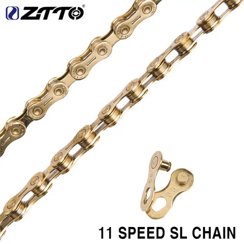 

Цепь велосипедная ZTTO, 11 скоростей, SL, золотая, 11 в, 11 s, 116