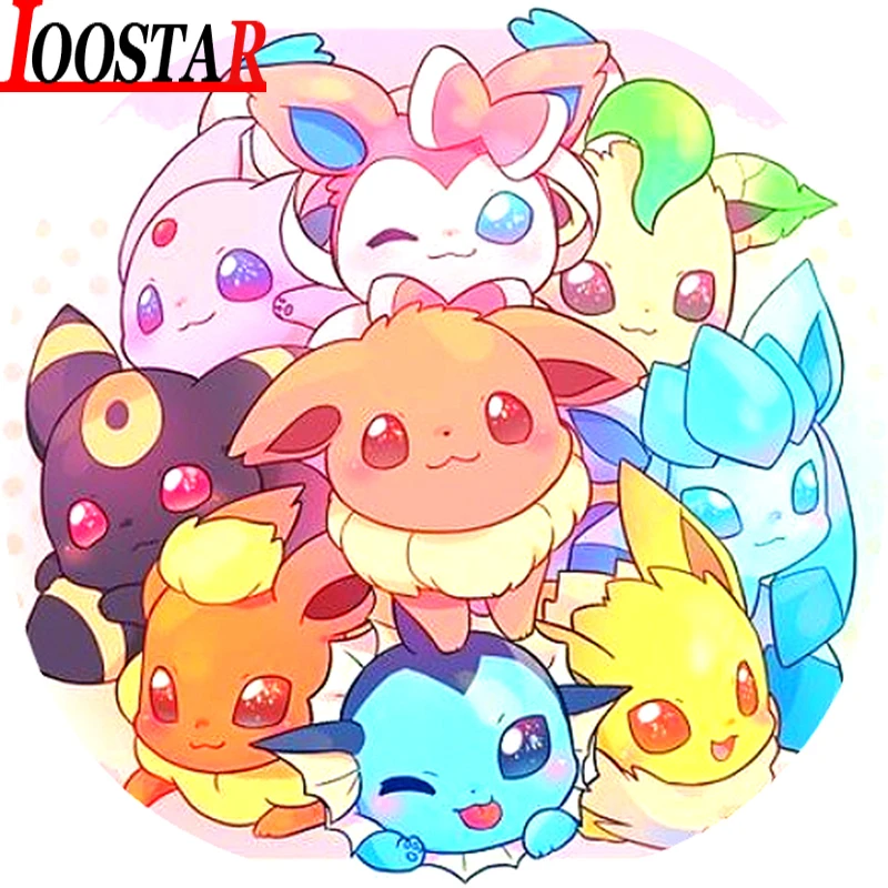 5D алмазная картина сделай сам Покемон круглая квадратная Алмазная вышивка