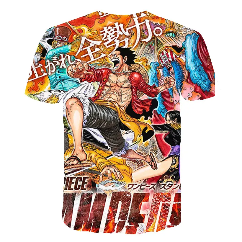 

Kids Boys Girls One Piece 3D Cartoon T-shirt High Quality Lufei Tops Toddler Summer Casual Clothes