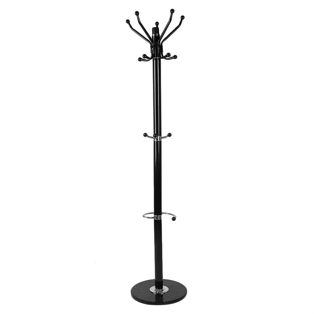 Beste Nieuwe Multifunctionele Metalen Hanger Vloer Staande Kapstok Organizer Hanger Hook Stand Voor Jassen Hoeden Sjaals Kleding Handtassen