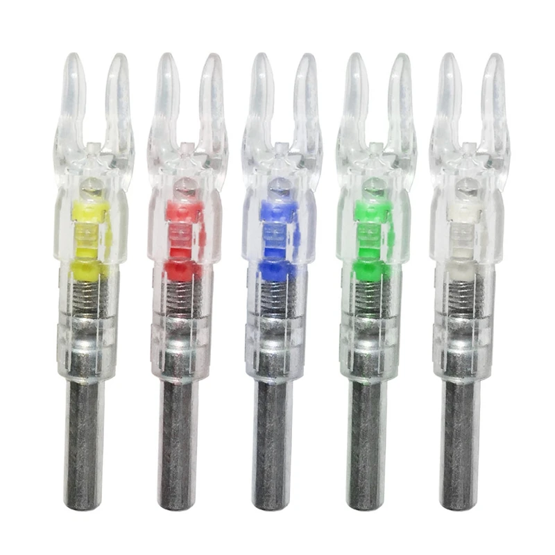 

Automatically Lighted Bow String Activated LED Lighted Nock for ID 6.2 mm Archery Arrows Accessory Hunting