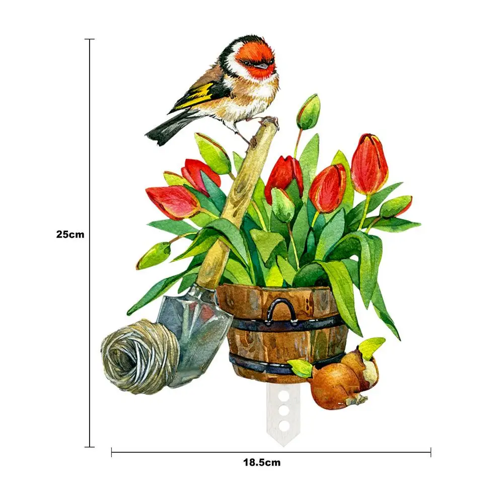 

Acrylic Garden Bird Decoration Simulation Painted Hummingbird Decor Hanging Window Spring Bird Ornament Outdoor Garden Plugin