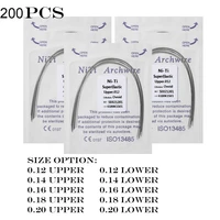 200pcs20packs orthodontic dental super elastic oval form niti round dental arch wire upper 10pack lower 10 pack