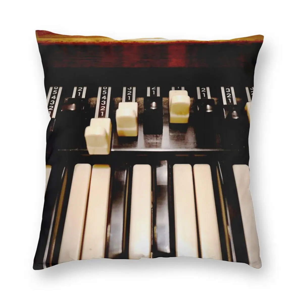 

Hammond B3 наволочка с квадратной подушкой из полиэстера и льна