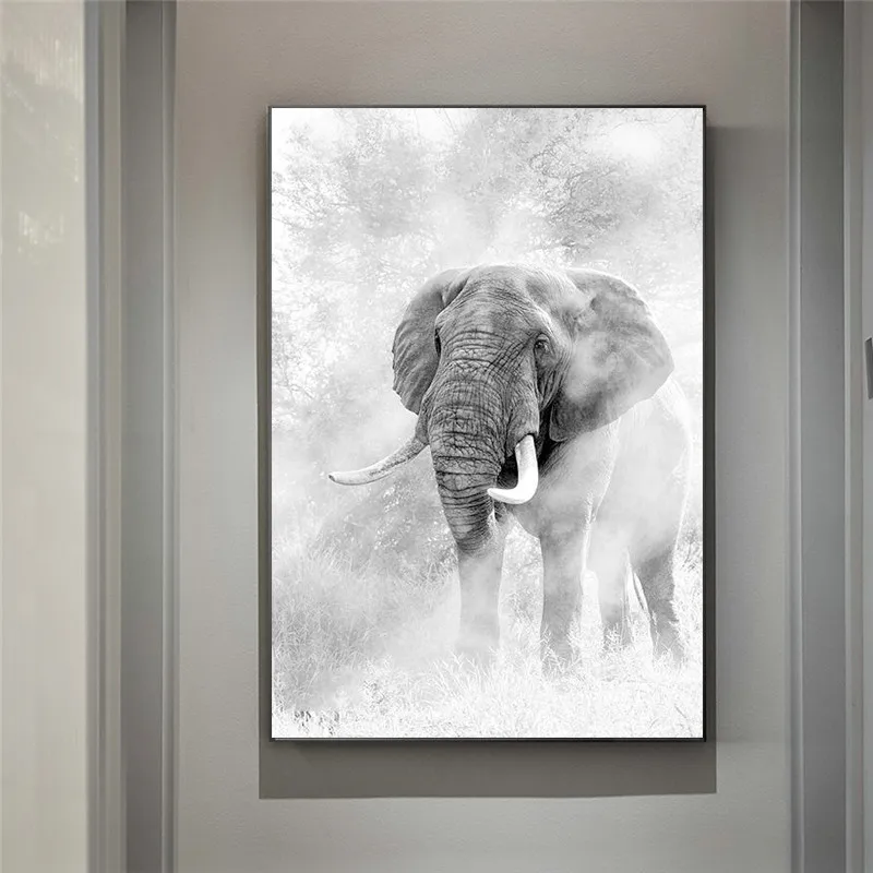 В африканском стиле Дикий слон настенный художественный холст настенные картины