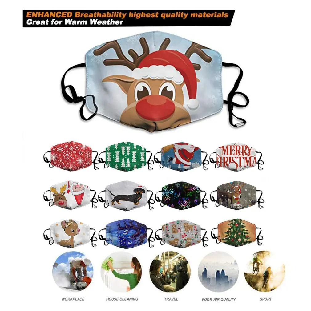 

One-Size-Fits-All Hanging Ear Cotton Halloween And Christmas Funny Decoration New Creative Personality Mask