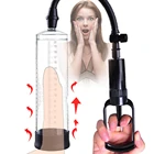 Эффективный насос для пениса для увеличения Мужской вакуумный удлинитель пениса Мужская секс-игрушка увеличитель длины мужской поезд эротический интимный продукт для взрослых