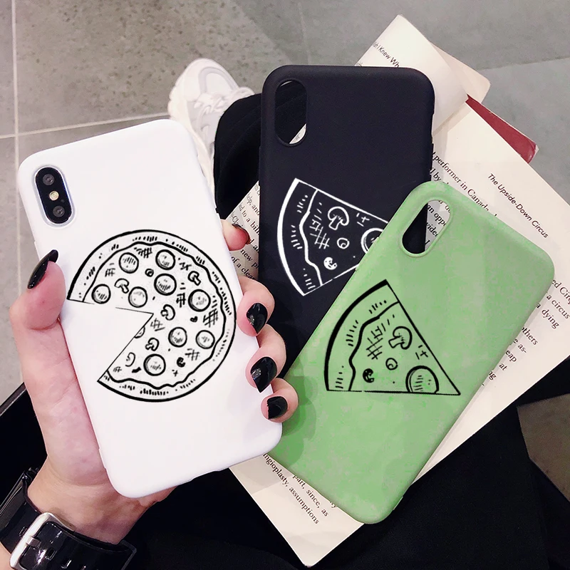 Чехол для телефона с забавной пиццей и надписью Best Friends Huawei P30 P20 P10 Pro Lite Plus матовые