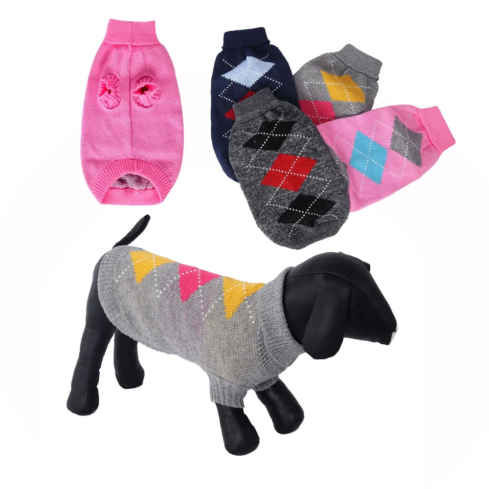 

Small Dog Sweaters Knitted Pet Cat Sweater Warm Dog Pullover Shirt Dog Winter Kitten Puppy Sweater Clothes For Small Dogs