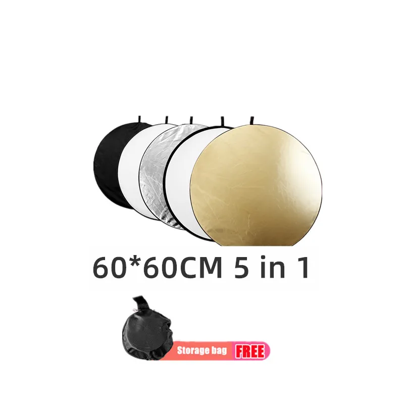 

24 "reflector 60 cm 5 in1 photo area accessories portable baby photo props studio photo selfie studio