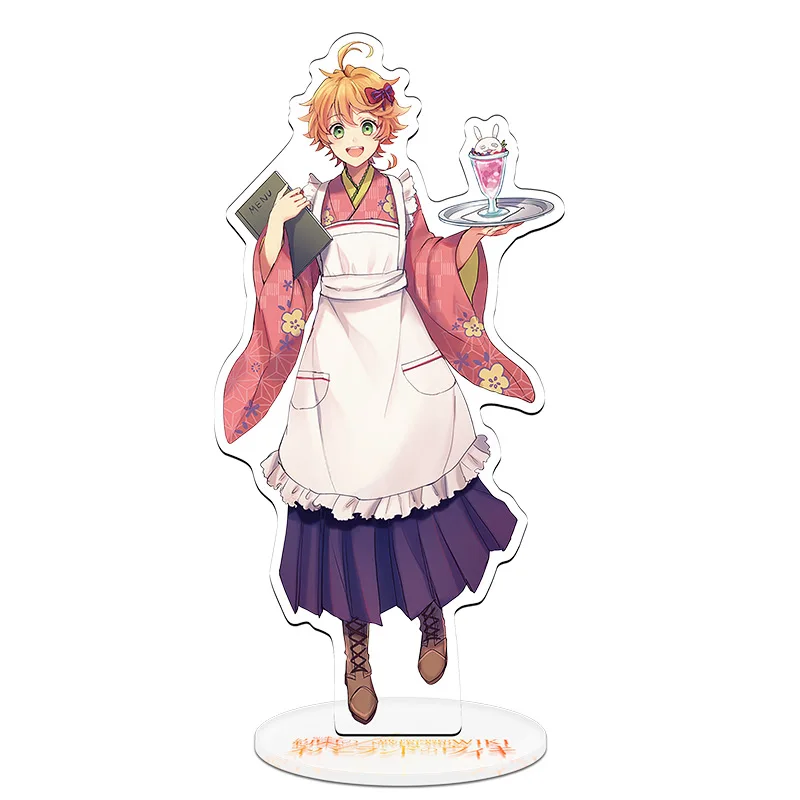 

Japan Anime The Promised Neverland 21cm Emma Norman Gilda Acrylic Big Stands Model Toys Study Bedroom decoration