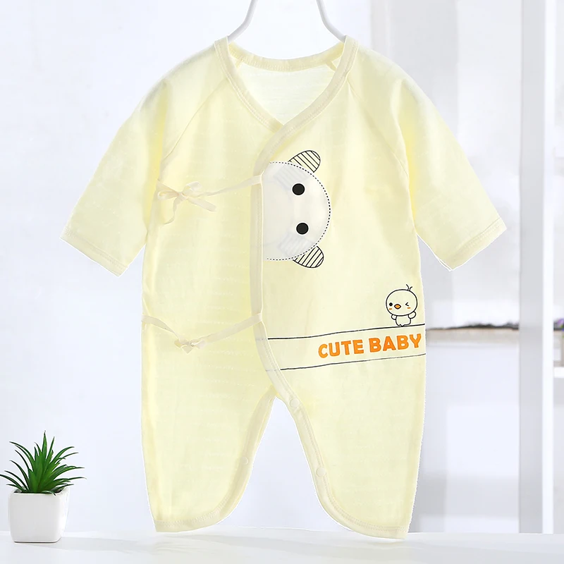 

Хлопковый летний детский комбинезон с животными, комбинезон, повседневная детская одежда с коротким рукавом, Одежда для новорожденных с му...
