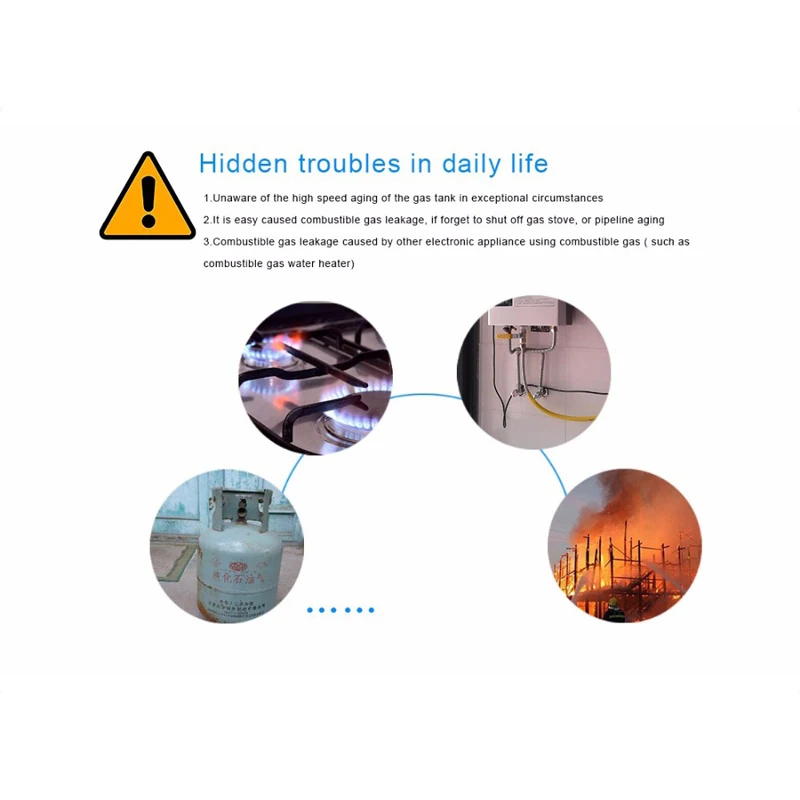 

Haozee Wireless Zwave Combusitible Gas Leakage Detector Smart Home EU Version 868.42mhz Natural Gas Coal Gas Sensor